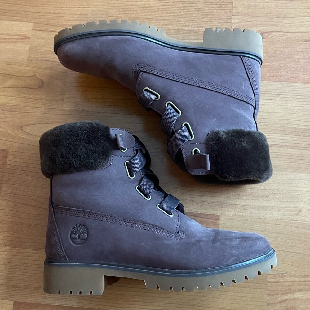 Timberland Premium Boot Faux Fur Elastic Closure